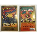 A Collector's Edition double pack of Marvel & DC Crossover comic books, 1995 reprints. Includes '