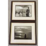 2 Firth photographic prints of Whitby framed and glazed.