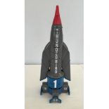 Carlton Intl. Thunderbird 1 model with sound effects. Measures approx 36cm tall.