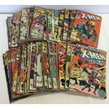 Approx 90 X-Men comic books, mostly 1980s. Published by Marvel Comics.