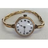 A ladies 9ct Gold watch by Breguet, hallmarked Glasgow 1923.