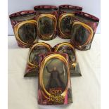 7 boxed Lord of the Rings figures from 'The Two Towers': Faramir, Gondorian Ranger, Eomer, Grima