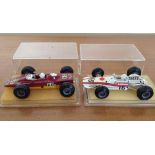 2 boxed Champion 1:72 scale racing cars: 1) STP Lotus 'Indianapolis'. 2) Honda F1 RA 301 'Rouen'.