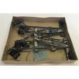 Boxed Hornby Trains right hand & left hand points set, O gauge.
