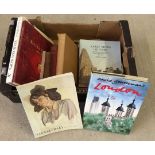 A box of assorted art related books to include books relating to Henry Moore, Kandinsky and Lucian