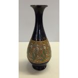 A Royal Doulton Lambeth Slater patent vase approx 26cm high.