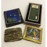 A small collection of cigarette cases to include Stratton & a Bambi ladies musical cigarette case.