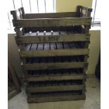 7 vintage wooden fruit crates, 3 printed G.R. Wright.