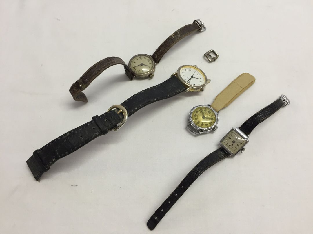 4 vintage watches to include a silver cased ladies watch in working order & Corma Swiss made