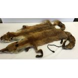 2 vintage fox fur stoles.