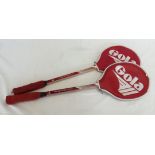 2 Gola squash racquets.