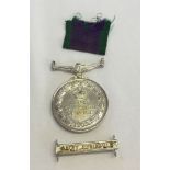 A 1963 reissue 'Campaign Service' medal & ribbon.