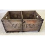 A Bullards wooden beer case.