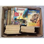 A box of approx 140 Commando War Stories comic books c1970s.