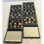 1983 to 1988 Proof sets in slip cases.