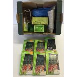 A small quantity of Subbuteo table football figures and accessories.