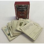A boxed Jacques card game "The Counties of England"