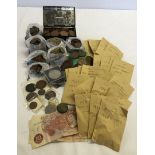 A large bag of assorted coins to include British and world coin.