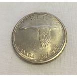 Canadian silver dollar 1867 - 1967 commemorative coin.