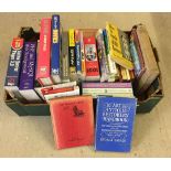 A box of assorted books to include 1st Edition Rudyard Kipling 'Thy Servant a Dog'.