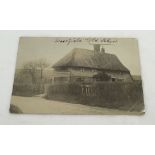 A photographic postcard of Westfield Old School believed to be in East Sussex