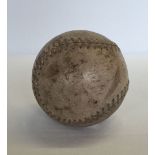 A vintage leather softball/baseball c1950s.