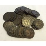 50 x 1912H George V pennies.