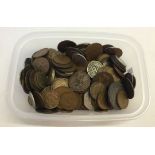 Box of world coins.