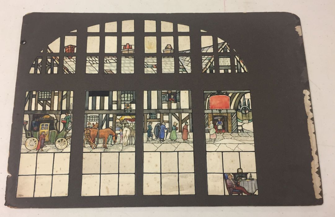 Florence Camm (1874-1960) stained glass artist for TW Camm & Co. Smethwick. Original pre-