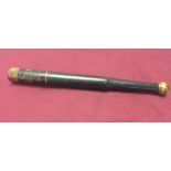 An 1830s William IV Police truncheon with painted decoration approx 44cm long.