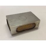 Silver matchbox sleeve hallmarked for Birmingham 1926. Approx 35g.