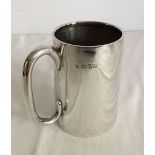 Silver antique tankard hallmarked Chester 1909. Weight approx 236.9g, maker George Nathan & Ridley