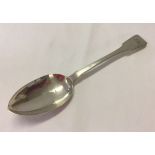 Fiddle back silver spoon 225mm long, weighs approx 67g. Hallmarked for York 1833/34 James Barber,