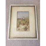 Charlotte Spears, British 1880-1914 watercolour of a windmill signed lower left. 22 x 13cm.