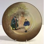 Royal Doulton series ware Dickens plate 'Same Weller & Fat Boy' D5833.