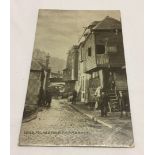 A real photo postcard depicting Folkestone Fish Market