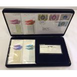 A boxed souvenir pack of first day covers from the Queens tour of the United Kingdom to