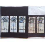 5 watercolour sketches, Nursery Rhymes, Florence Camm (attrib), each 10cm x 4.5cm. Consecutive #