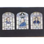 3 watercolours sketches Famous Authors, Florence Camm (attrib), each 8.5cm x 6cm