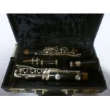 An old rosewood and Bakelite clarinet "T