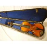 A old violin by Stainer with 14" two pie