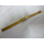 A ladies 9ct gold wristwatch by Accurist