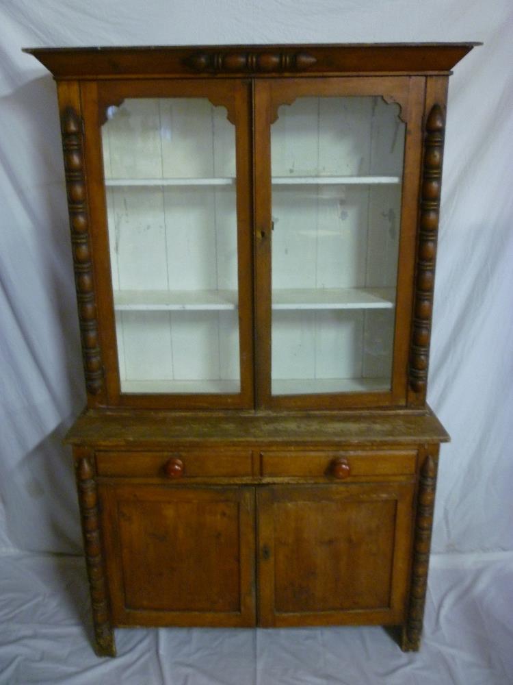 A Victorian Cornish pine kitchen dresser