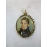 An early to mid-19th century miniature d