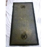 An unusual GWR wool rectangular rug 68"