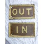 A pair of GWR cast iron miniature signs