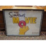 The Simpsons Movie, a poster 27--7-07. 73 x 98cm.