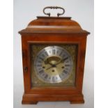 Peter Spicer: A Queen Anne style burr walnut bracket clock,