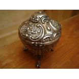 A silver covered bowl, London 1889. Approx 148g.