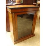 A Victorian walnut glazed pier cabinet, marquetry inlaid and strung with gilt metal mounts,